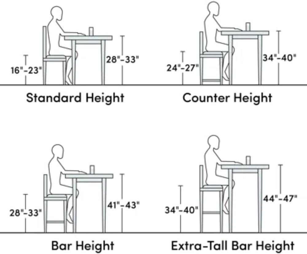 Rustic Wooden Saddle Bar Stool with Footrest