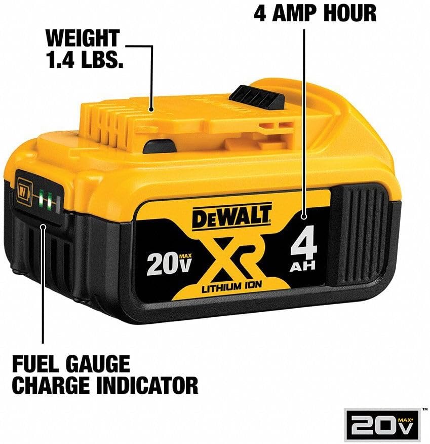 20V MAX XR 4Ah Lithium-Ion Battery 2-Pack 🔋 | High-Performance Power Tool Batteries