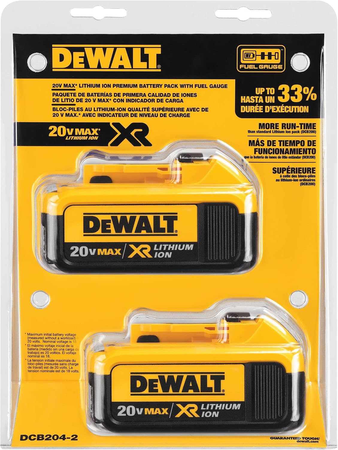 20V MAX XR 4Ah Lithium-Ion Battery 2-Pack 🔋 | High-Performance Power Tool Batteries