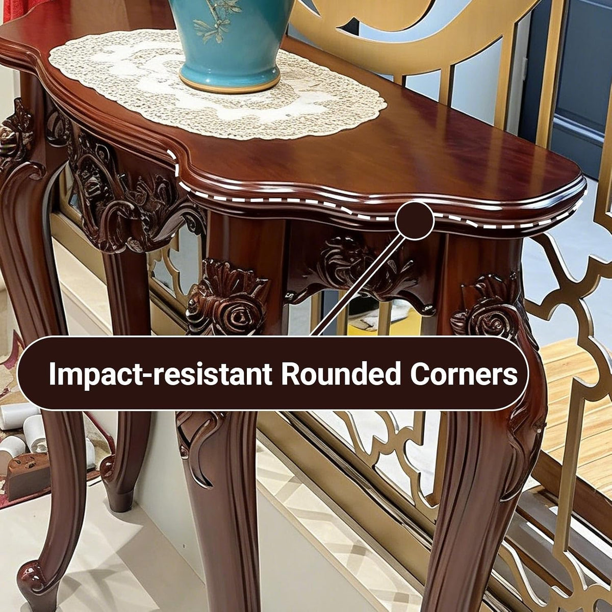 Vintage Console Table for Entryway and Living Room