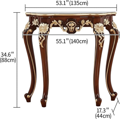 Vintage Console Table for Entryway and Living Room