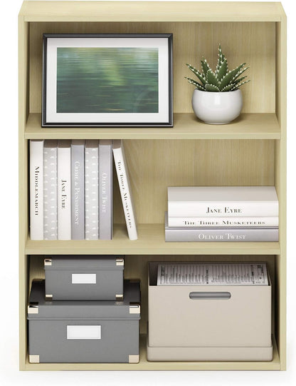 3-Tier Open Bookshelf for Living Room & Bedroom