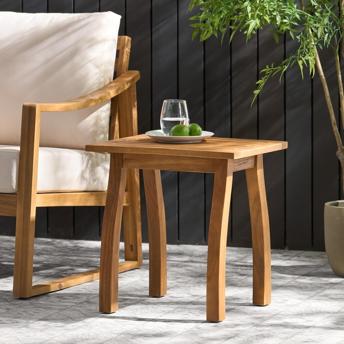Modern Accent Table with Practical Storage