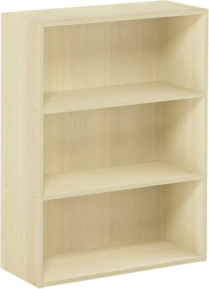 3-Tier Open Bookshelf for Living Room & Bedroom