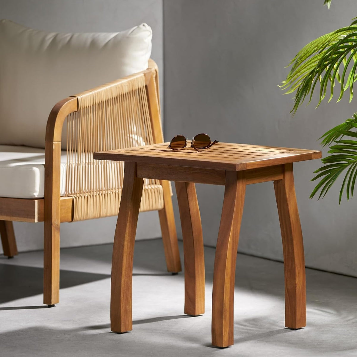 Modern Accent Table with Practical Storage