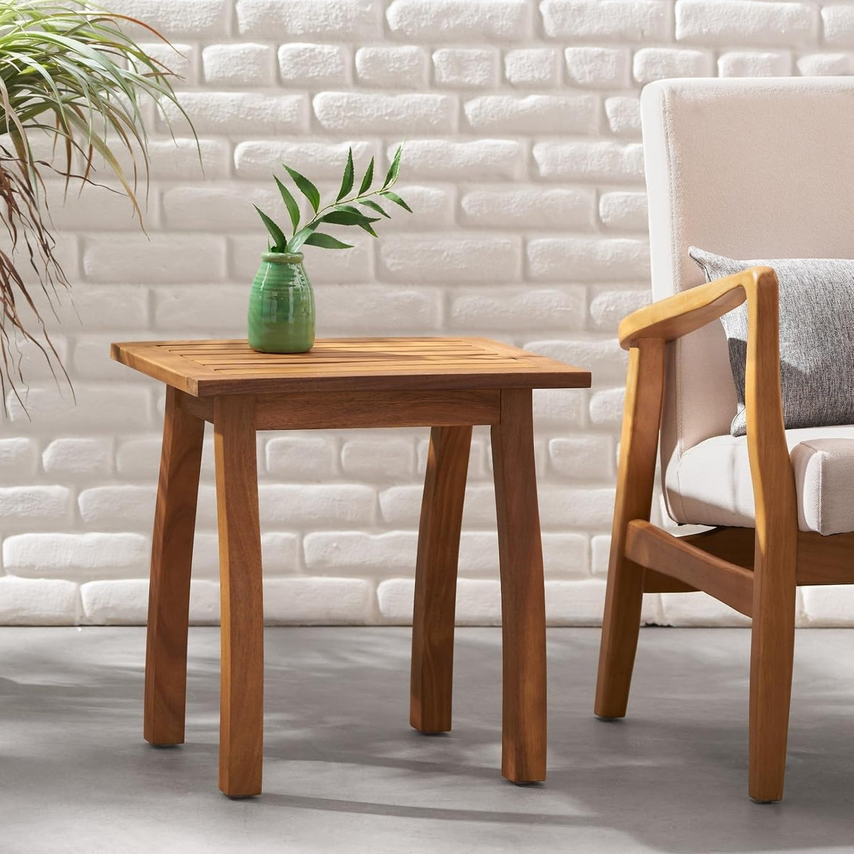 Modern Accent Table with Practical Storage