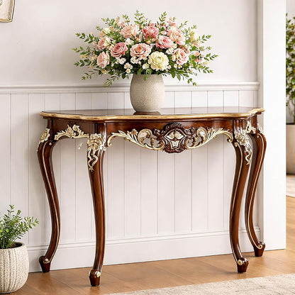 Vintage Console Table for Entryway and Living Room