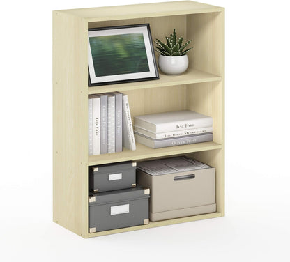 3-Tier Open Bookshelf for Living Room & Bedroom